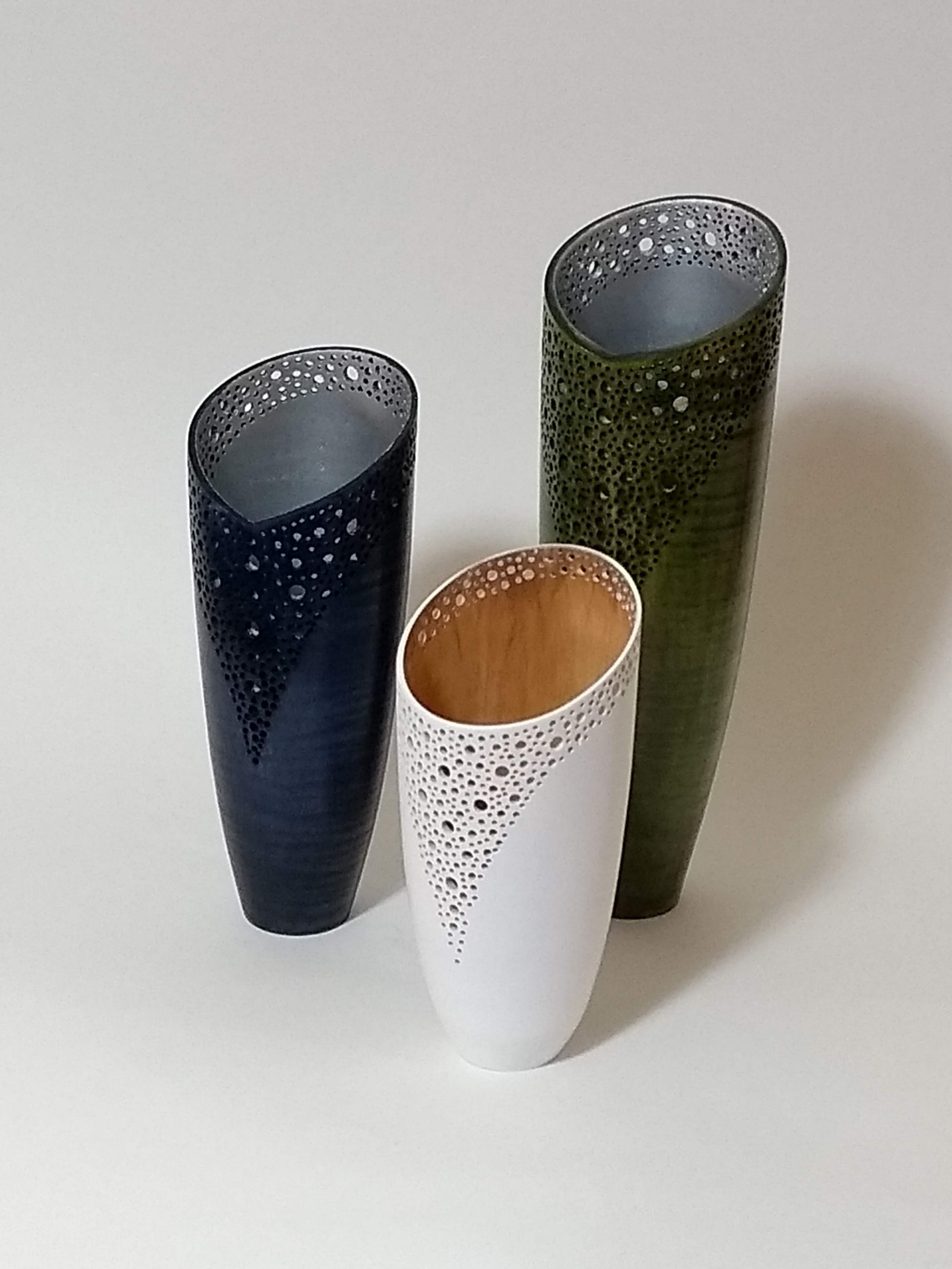 pierced vases